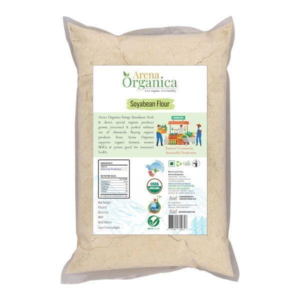 Soybean Flour सोयाबीन का आटा Arena Organica